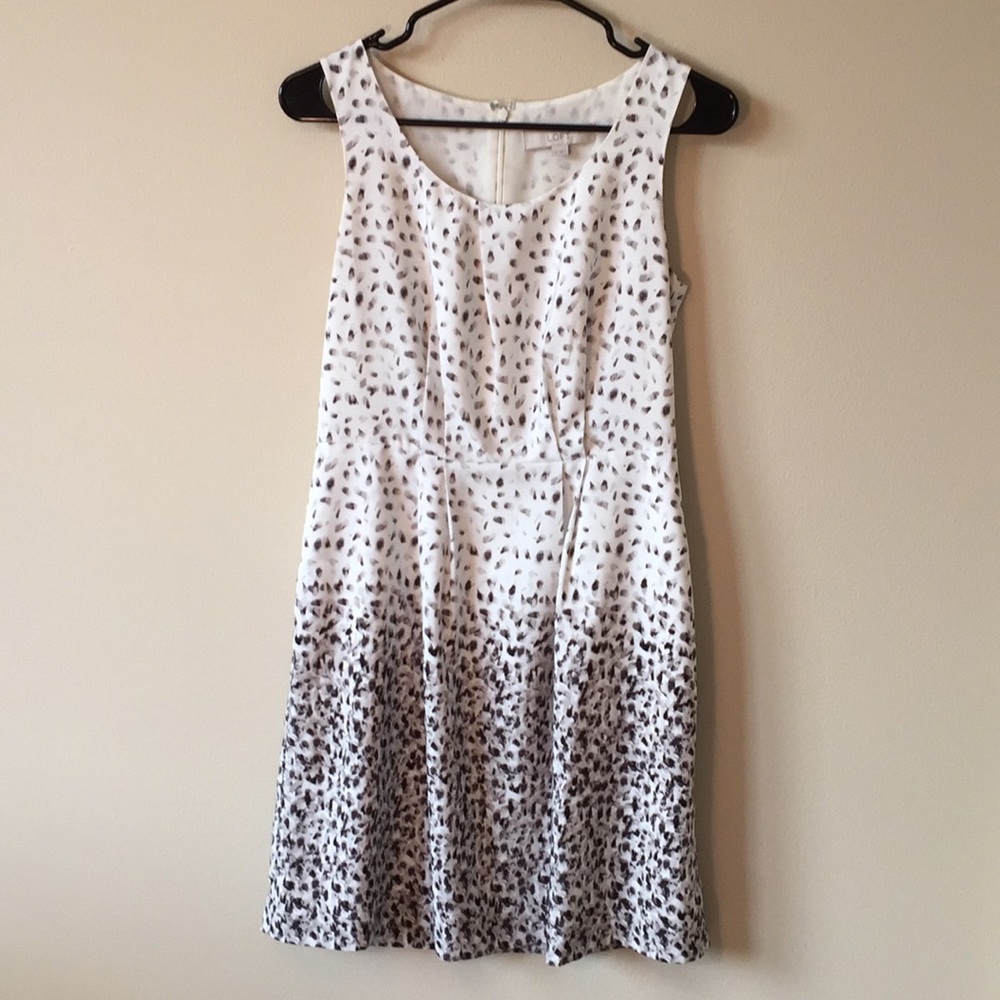 Loft Sleeveless Speckled Dress
